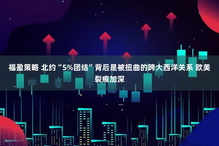 福盈策略 北约“5%团结”背后是被扭曲的跨大西洋关系 欧美裂痕加深
