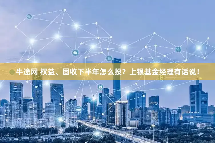 牛途网 权益、固收下半年怎么投？上银基金经理有话说！